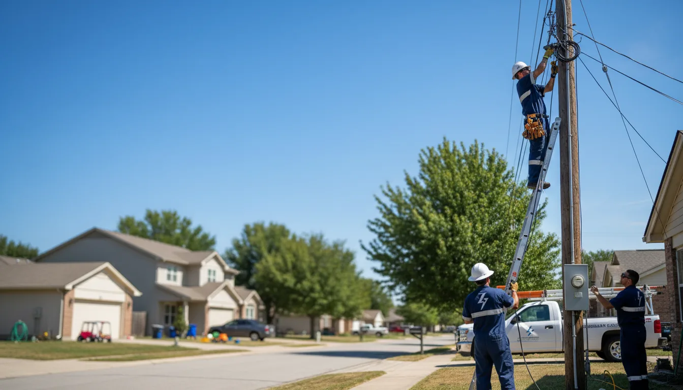 Residential electrician providing installation services in Scott, AR